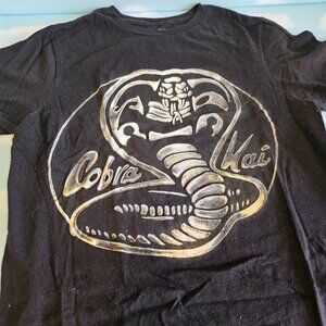 ❣️ Cobra Kai T-Shirt ❣️ Mens S ❣️‎ Snake Karate Kid Black Tee ❣️